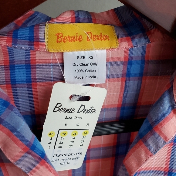 Bernie Dexter Francis in Pretty Plaid size XS NWT - Picture 4 of 5